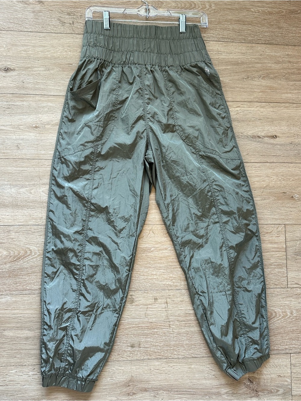 FP Movement The Way Home Joggers Olive Green High-Waist Elastic Jogger Pants
